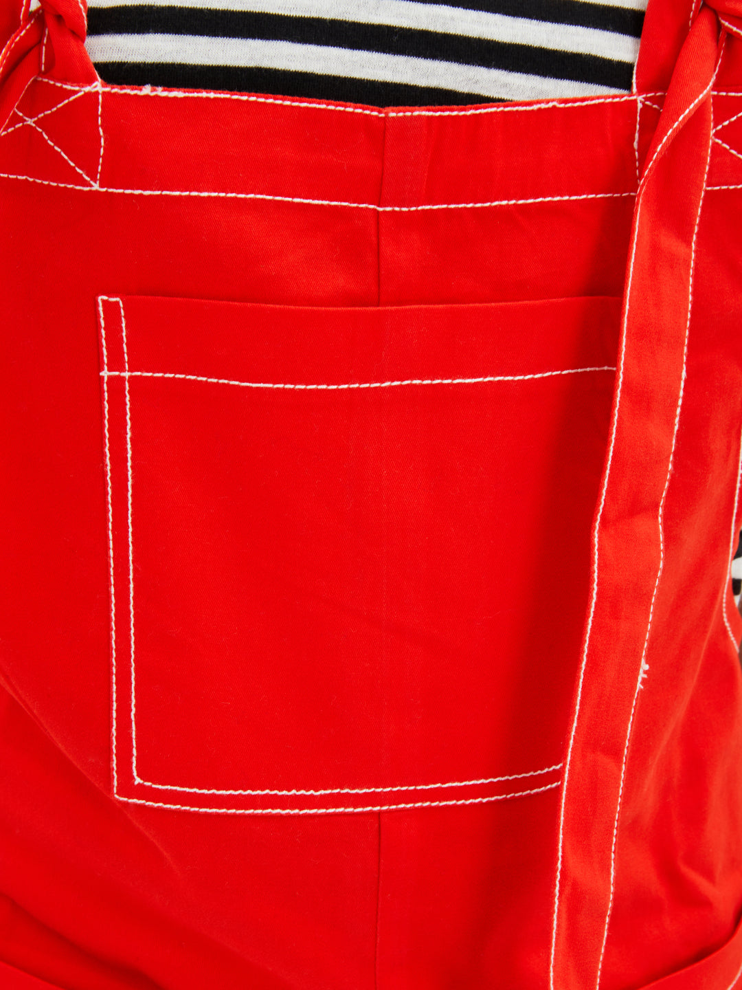 Olele® Firangi Romper - Red Cotton Twill