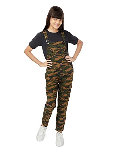 Olele® Camoflauge Joggers Dungaree - Girls